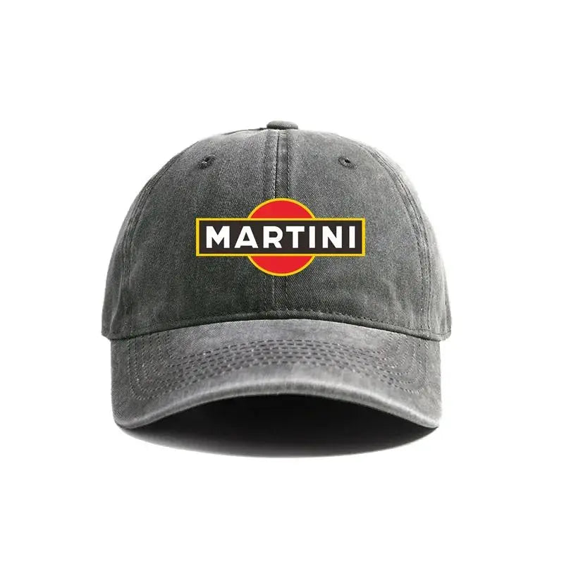 Martini Racing Baseball Caps Distressed Hats Cap Men Women Retro Outdoor Summer Adjustable Dad Hats