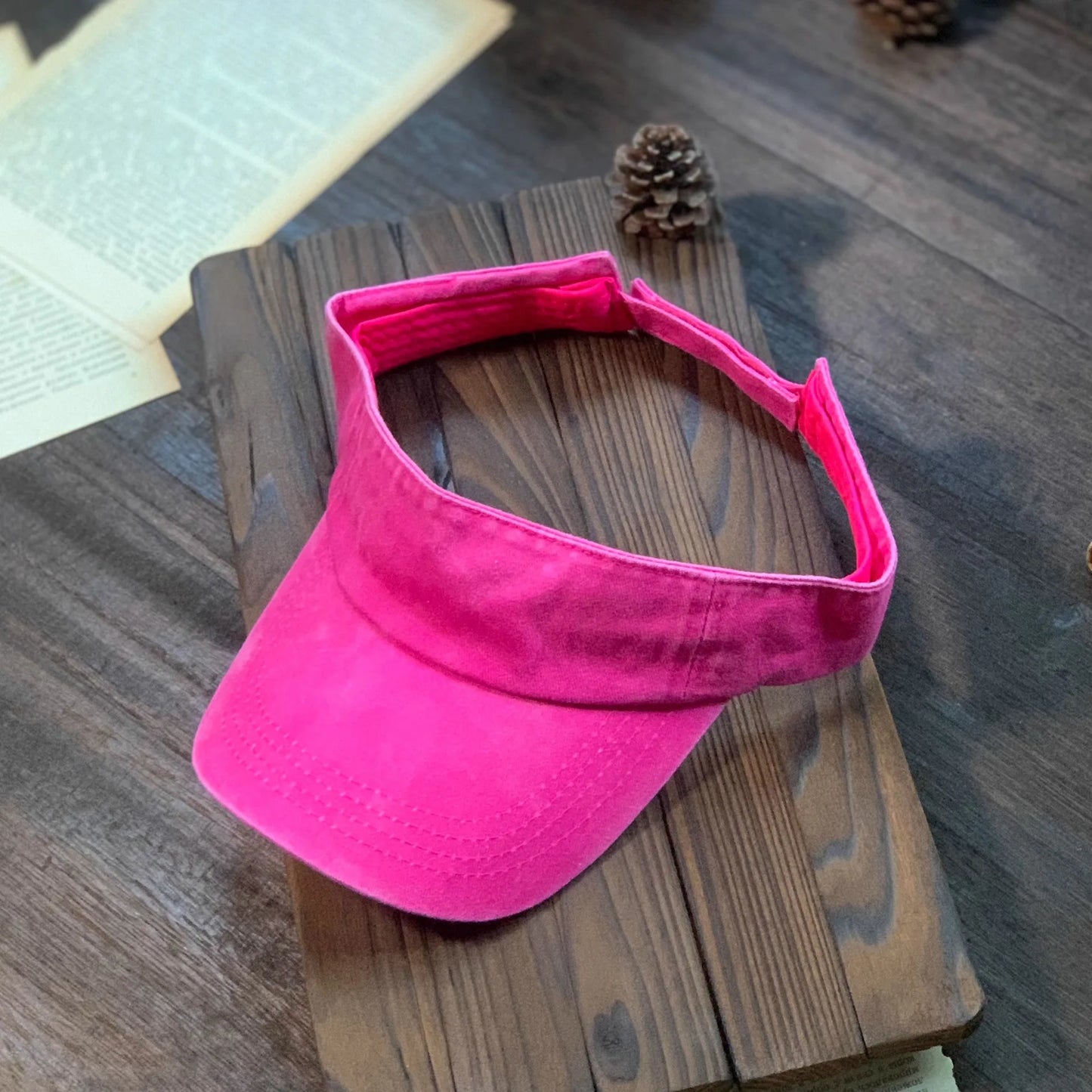 Summer Sun Hats Washed Cotton Empty Top Cap Women Men Sports Travel Beach Hat Solid Color Sunscreen Anti Uv Visor Golf Caps