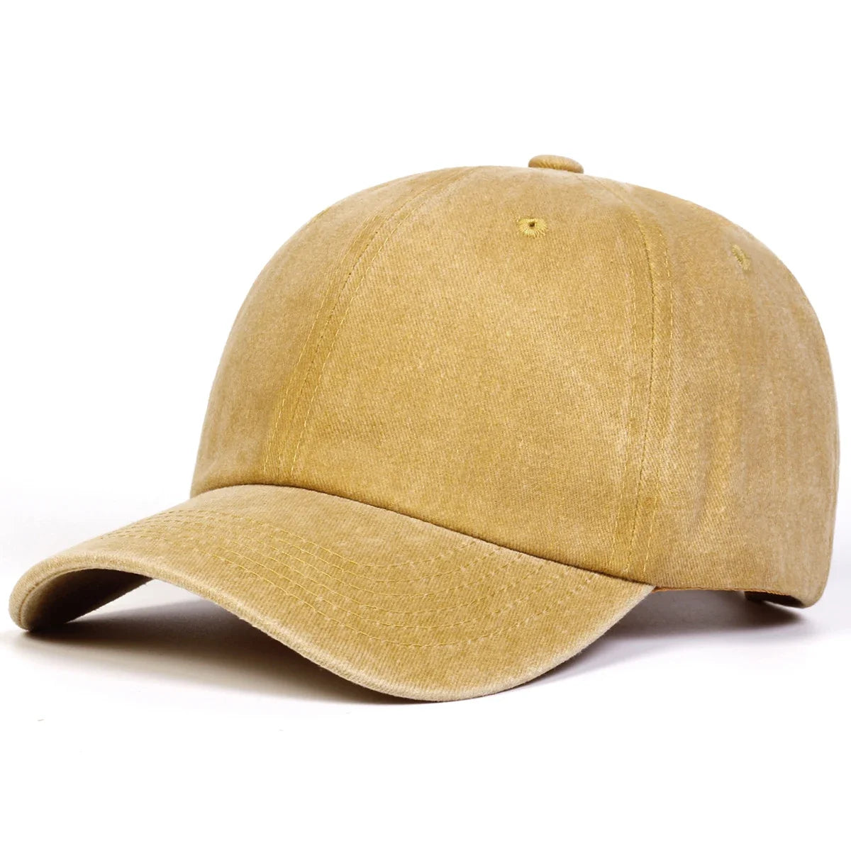 Unisex Light Washed Solid Color Baseball Caps Spring and Autumn Outdoor Adjustable Casual Hats Hip Hop Hat Sunscreen Hat