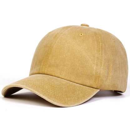 Unisex Light Washed Solid Color Baseball Caps Spring and Autumn Outdoor Adjustable Casual Hats Hip Hop Hat Sunscreen Hat