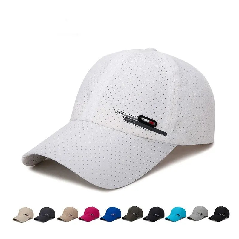 Men’s Quick Dry Mesh Baseball Cap Breathable Outdoor Fishing Cycling Sun Protection Hat