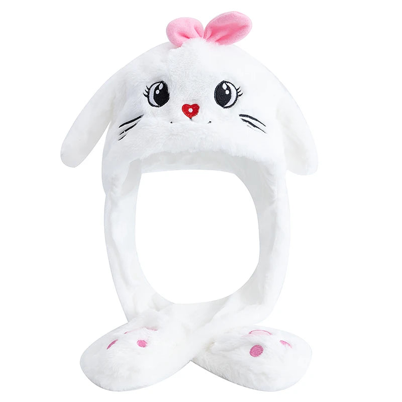 New Style Unisex Funny Ear Hat Frog Animal Style Couple Cute Ear Moving Up Cap Men Women Rabbits Ears Winter Lovely Hats﻿
