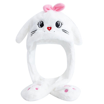 New Style Unisex Funny Ear Hat Frog Animal Style Couple Cute Ear Moving Up Cap Men Women Rabbits Ears Winter Lovely Hats﻿