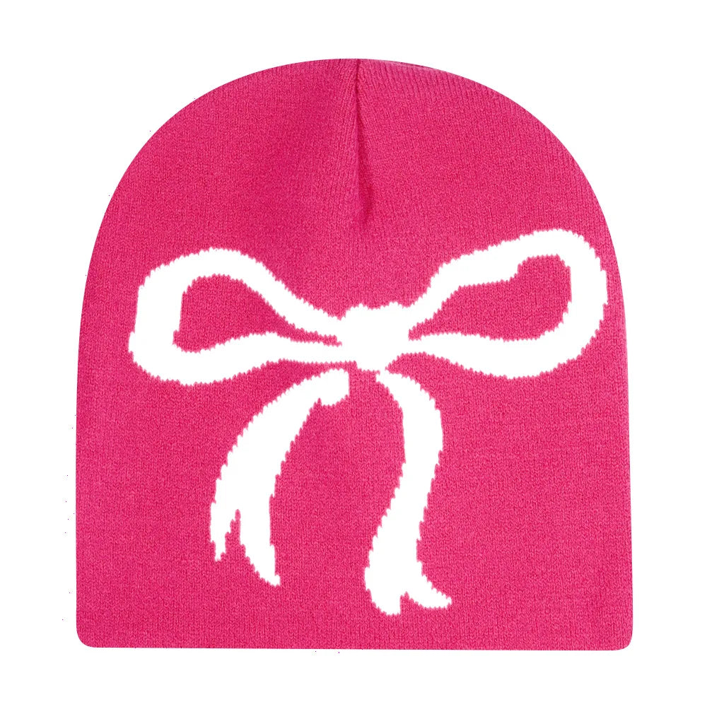 Fashion Printed Knitted Hat Women Men Couple Warm Y2K Beanies Bonnet Wool Skullies Hoods Lady Accessories Hip hop Gorra