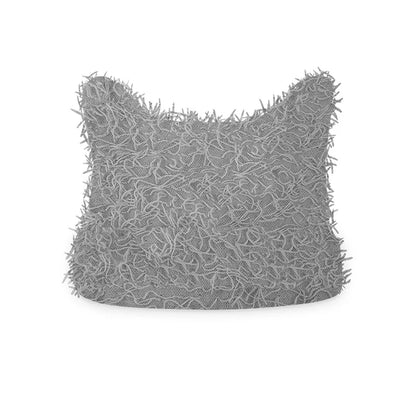 Hip Hop Distressed Knitted Caps Unisex Winter Y2k Cat Ears Little devil Beanies Outdoor Fuzzy Thick Warm Balaclava Hat