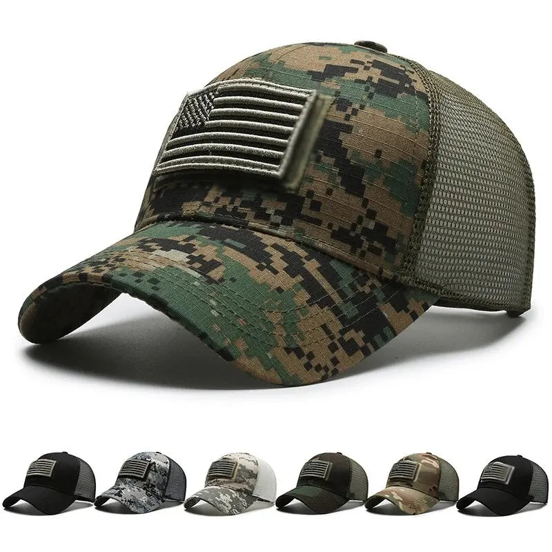 Unisex Mesh Baseball Cap – Breathable Embroidered Summer Outdoor Sun Hat