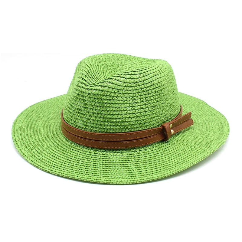 Beach Hats for Men and Women Beach Outdoor Sun Protection Visors Sun Hats Jazz Straw Hat