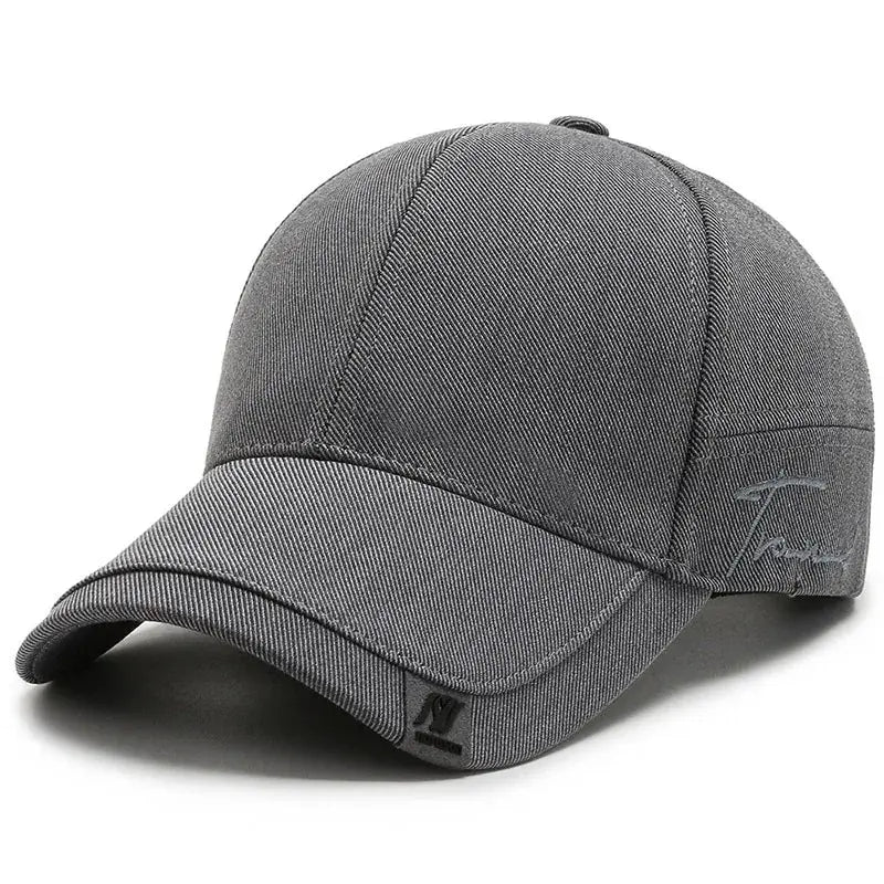 Men’s Korean Black Sunshade Baseball Cap – Casual & Versatile