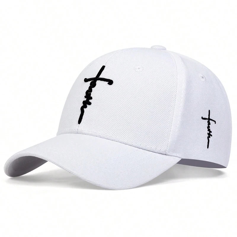 Fashion Faith Embroidery Baseball Cap Men Women Spring Summer sun Hats Cotton Snapback Hat Unisex Hip Hop Trucker Caps Gorras