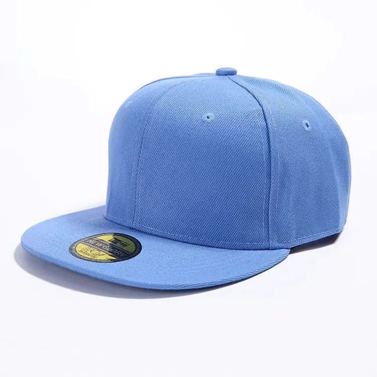 Baseball Caps For Men Women Unisex Hip Hop Solid Color Flat Brim Snapback Hats For Women Spring Summer Sun Hat Street Dance Kpop