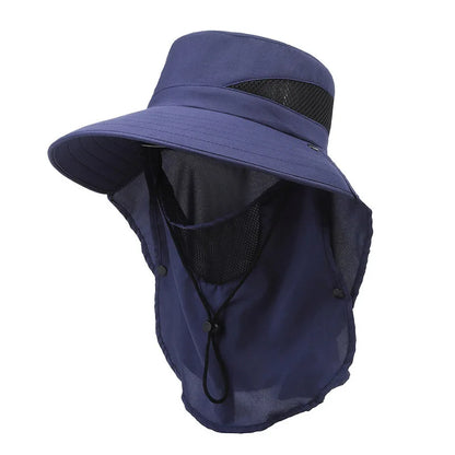 Men’s Wide Brim Bucket Hat Breathable Outdoor Fishing Sun Protection Hat