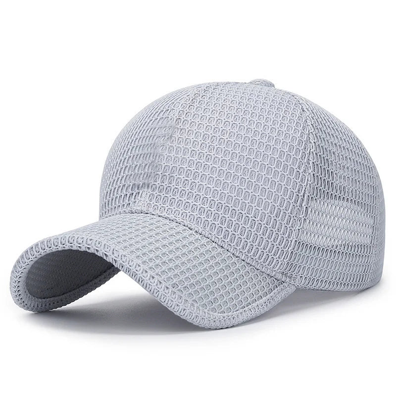Fashion Breathable Baseball Cap, Quick-drying Mesh Outdoor Sport Fishing Golf Sun Hat For Women & Men