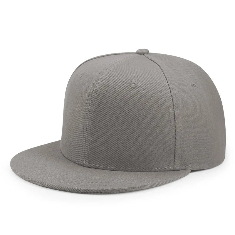 Baseball Caps For Men Women Unisex Hip Hop Solid Color Flat Brim Snapback Hats For Women Spring Summer Sun Hat Street Dance Kpop