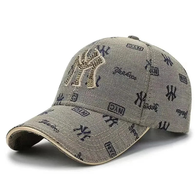 Unisex Korean Embroidered Letter Baseball Cap Casual Outdoor Travel Sun Hat