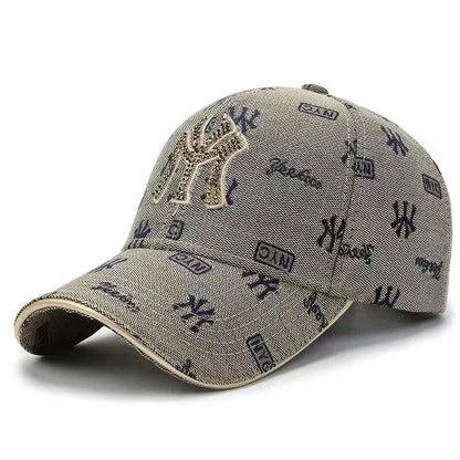 Unisex Korean Embroidered Letter Baseball Cap Casual Outdoor Travel Sun Hat