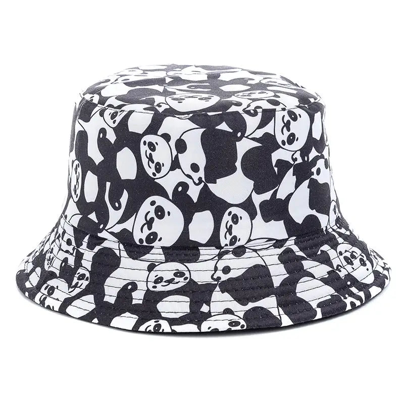 Unisex Bucket Cap Fruit Printing Hats Summer Double-sided Wear Man Women Cap Outdoor Sun Hat Classic Casual Panama Bucket Hat