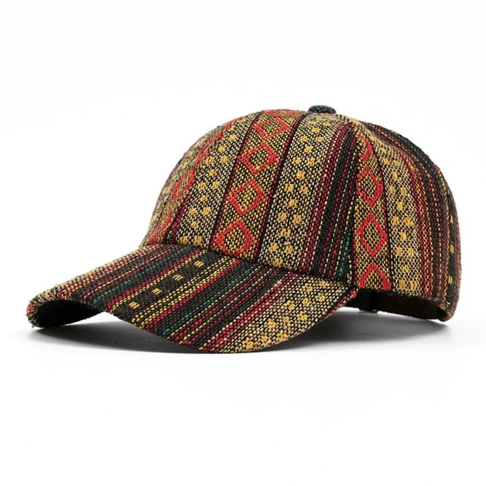 Spring Summer Boho Baseball Cap For Men Women Adjustable Tribal Print Sun Hat Street Sport Hiphop Outdoor Trucker Snapback Visor