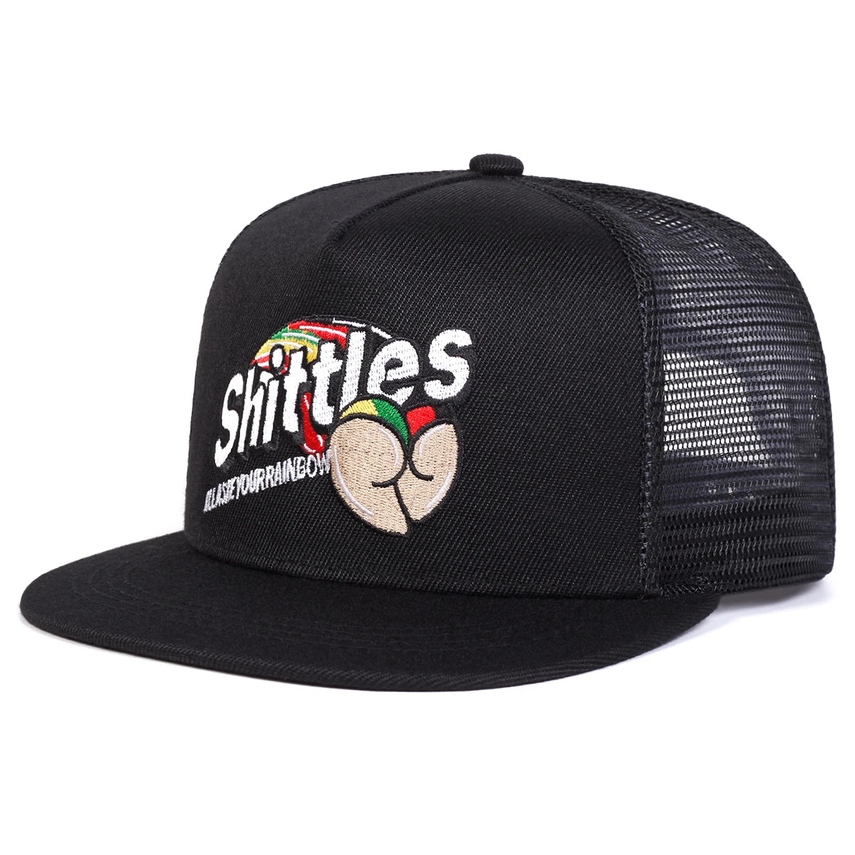 Unisex SHITTLES Embroidery Hip-hop Net Hats Spring Summer Outdoor Adjustable Casual Baseball Caps Sunscreen Hat Sports Cap