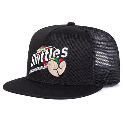Unisex SHITTLES Embroidery Hip-hop Net Hats Spring Summer Outdoor Adjustable Casual Baseball Caps Sunscreen Hat Sports Cap