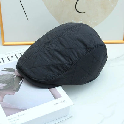 Thin PU Forward Hat High Quality Retro Cap Four Seasons Can Wear Visors