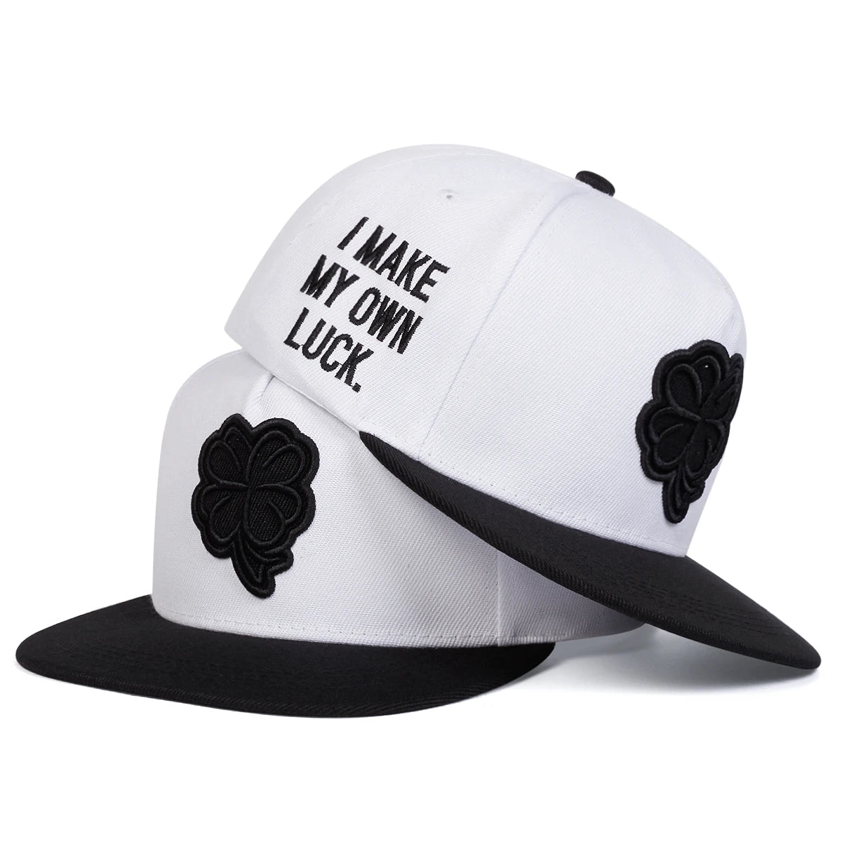 Unisex Four Leaf Clover Embroidery Side Letter Hip-hop Hats Spring Autumn Outdoor Adjustable Casual Baseball Caps Sunscreen Hats