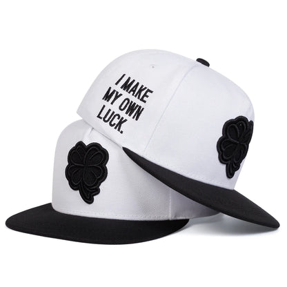 Unisex Four Leaf Clover Embroidery Side Letter Hip-hop Hats Spring Autumn Outdoor Adjustable Casual Baseball Caps Sunscreen Hats