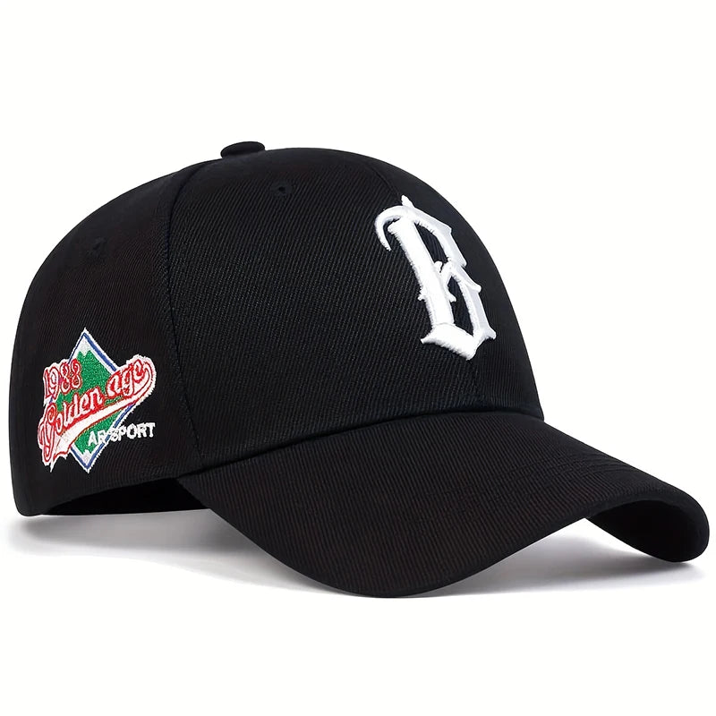 B Letter embroidery Baseball Caps Cotton Snapback Hat Fashion Sports Hip hop Trucker Hats Summer Outdoor Sun Hats Garros