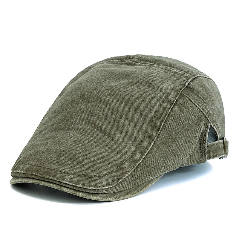 New Style Unisex Summer Outdoor Flat Hat Sports Cotton Beret Caps Solid Color Casual Peaked  Caps Stylish Casual Sun Hats