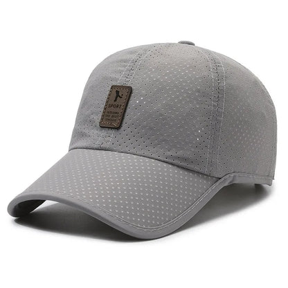 New Quick-Drying Men Mesh Baseball Caps Spring Summer Male Breathable Snapback Hats Black Sport Dad Fishing Hats Cap For Men