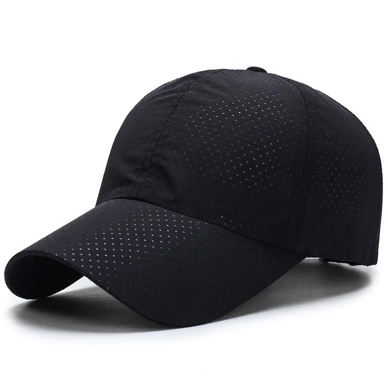 Unisex Mesh Baseball Cap – Breathable Solid Color Sun Hat, Korean Style