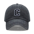 Initial Letter A-Z Embroider Baseball Cap For Men Womne Washed Cotton Dad Hat Fashion Team Sport Visors Snapback Caps