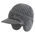 New Unisex Winter Hat Plush Fur Lined Warm Earflap Cap Stylish Beanie Hat For Men Women Outdoor Thicken Ski Sports Knitted Hat