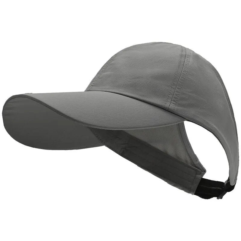 Women’s Ponytail Bucket Hat Quick Dry UV Protection Sunshade Summer Hat