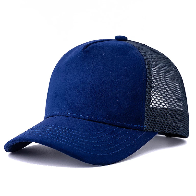 New Unisex High Quality Mesh Cap Casual Fashion Multi-color Cotton Baseball Trucker Hat For Women And Men Summer Plain Style