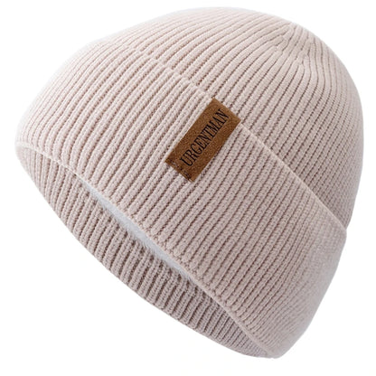New Unisex Winter Hat Add Fleece Warm Cap Stylish Soft Beanie Hat For Men Women Outdoor Thicken Ski Sports Knitted Hat