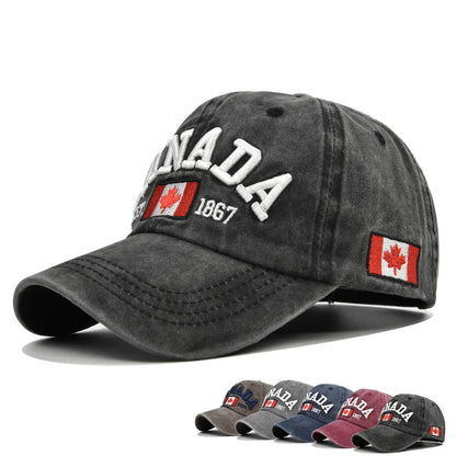 Unisex CANADA Letter Baseball Cap Cotton Casual Fashion Adjustable Hat