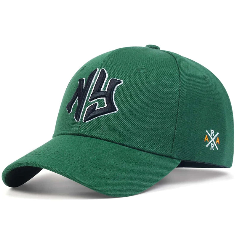 Unisex Ng Letter Side Ar Embroidery Baseball Caps Spring and Autumn Outdoor Adjustable Casual Hats Sunscreen Hat