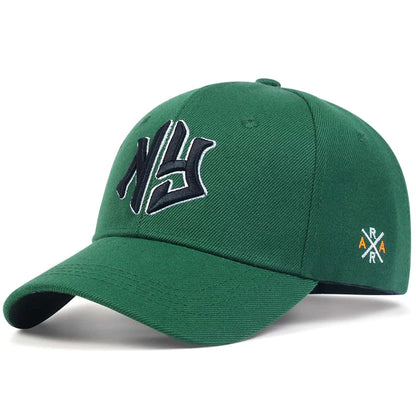 Unisex Ng Letter Side Ar Embroidery Baseball Caps Spring and Autumn Outdoor Adjustable Casual Hats Sunscreen Hat