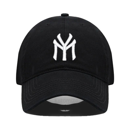 Letter MY Embroidery Baseball Cap Women Men Adjustable Soft Washed Cotton Sports Dad Hat  Spring Summer Protection Sun Hats