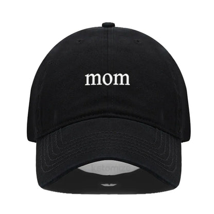 New dad mom Embroidery Soft Cotton Baseball Cap Fashion Women Men Hat Sport Visors Snapback Cap Sun Hat Breathable Outdoor Caps