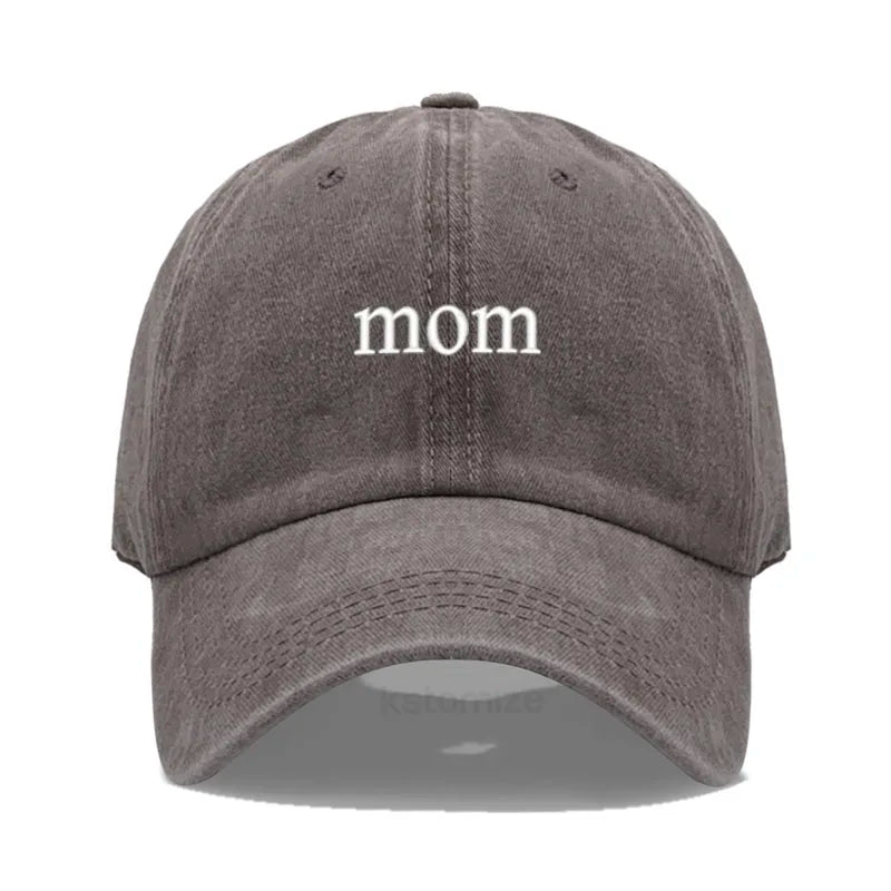 New dad mom Embroidery Soft Cotton Baseball Cap Fashion Women Men Hat Sport Visors Snapback Cap Sun Hat Breathable Outdoor Caps