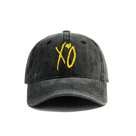 2025  XO The Weeknd Baseball Cap Distressed Hats Cap Men Retro Outdoor Summer Adjustable Dad Hat  Fashion