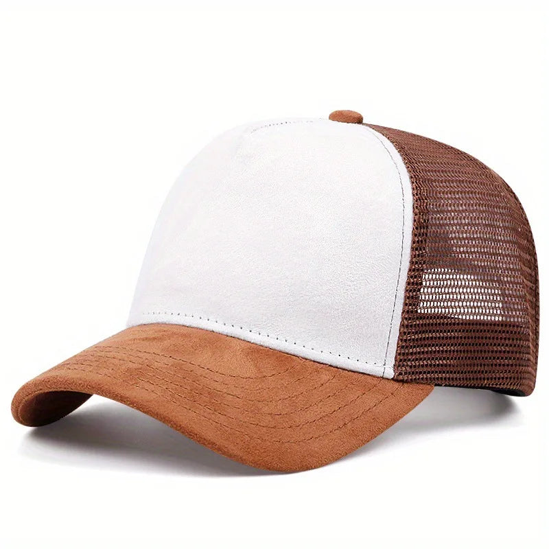 Unisex Mesh Baseball Cap Summer Outdoor Sports Adjustable Trucker Caps Fashion Curved Dad Cap Men Women Casual Breathable Sunhat