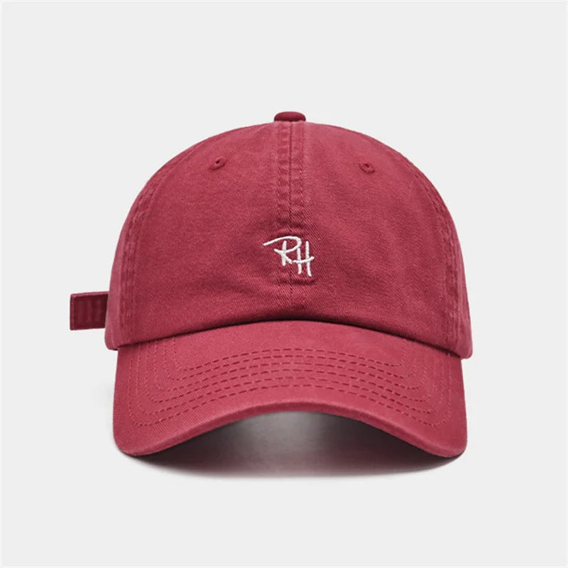 Unisex RH Letter Embroidery Baseball Cap – Adjustable Summer Streetwear Hip Hop Trucker Hat