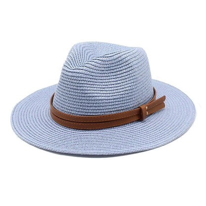 Beach Hats for Men and Women Beach Outdoor Sun Protection Visors Sun Hats Jazz Straw Hat
