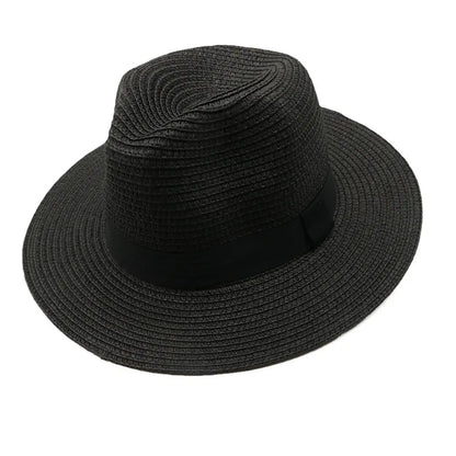 Panama Straw Hat Men Summer Straw Hat Wide-brimmed Outdoor Sun Visor Beach Hat