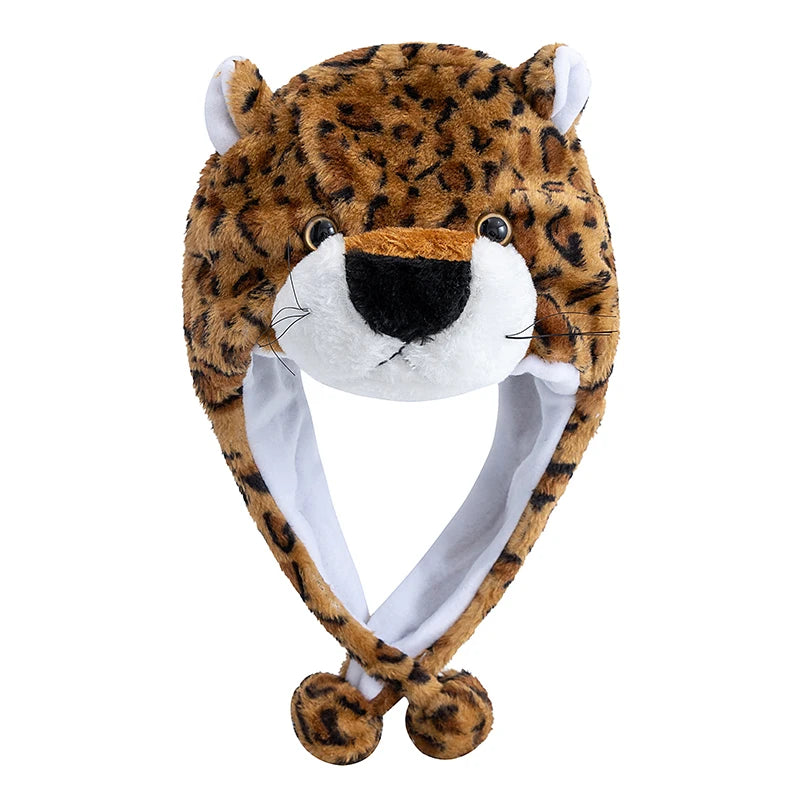 Hot Sale Unisex Funny Frog 3D Animal Style Decorative Hat Couple Cap For Man Women Plush Winter Lovely Fur Hat