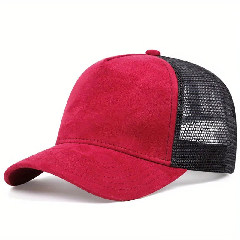 Unisex Mesh Baseball Cap Summer Outdoor Sports Adjustable Trucker Caps Fashion Curved Dad Cap Men Women Casual Breathable Sunhat