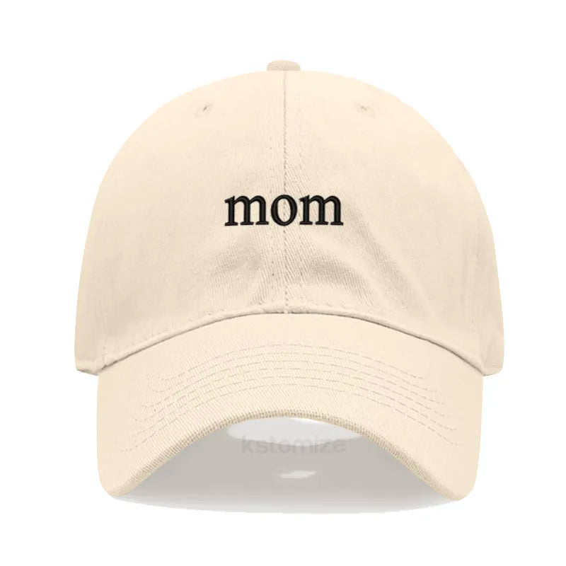 New dad mom Embroidery Soft Cotton Baseball Cap Fashion Women Men Hat Sport Visors Snapback Cap Sun Hat Breathable Outdoor Caps