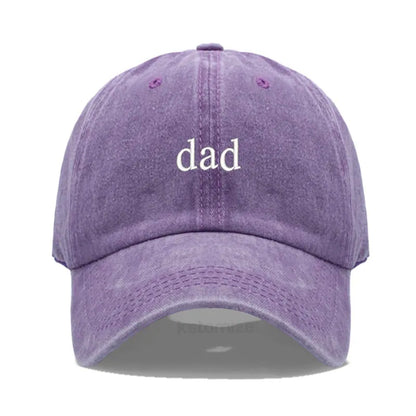 New dad mom Embroidery Soft Cotton Baseball Cap Fashion Women Men Hat Sport Visors Snapback Cap Sun Hat Breathable Outdoor Caps